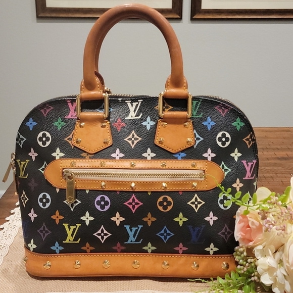 Louis Vuitton Handbags - 1 of 2 Authentic Louis Vuitton multicolor noir Alma bag